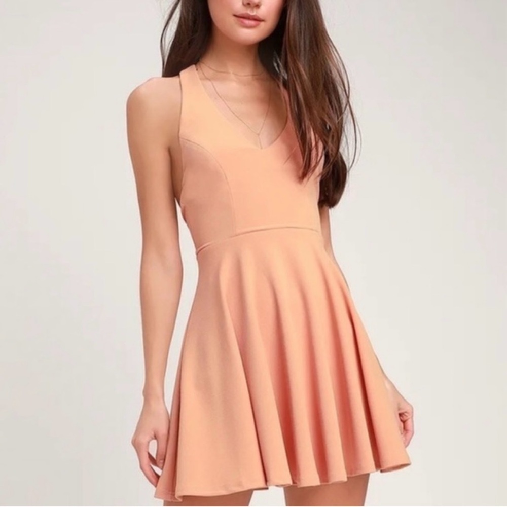Lulu's Coral/Pink Halter Sundress for Cocktail Nights - NWT